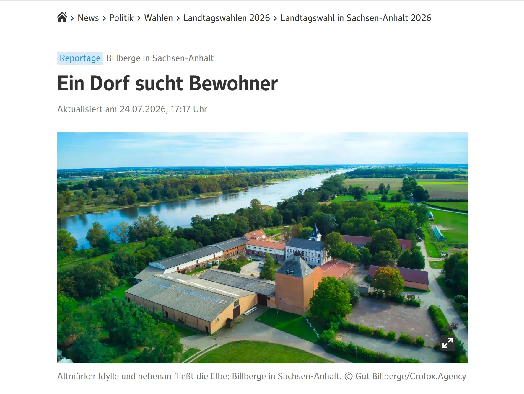 Ein Dorf sucht Bewohner / Billberge in Sachsen-Anhalt | web.de