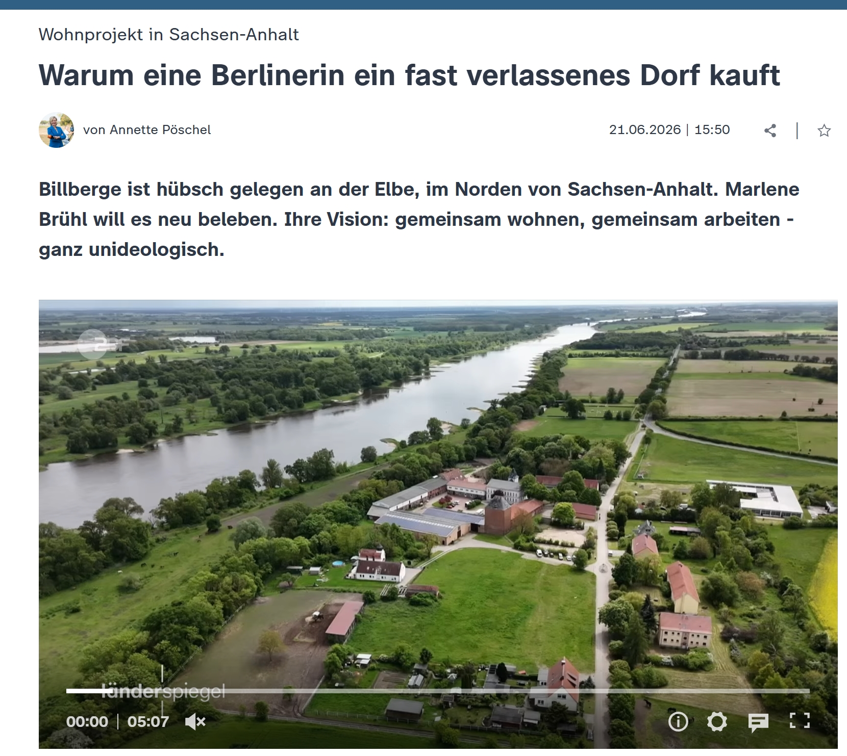 Warum eine Berlinerin ein fast verlassenes Dorf kauft / Wohnprojekt in Sachsen-Anhalt | zdfheute.de